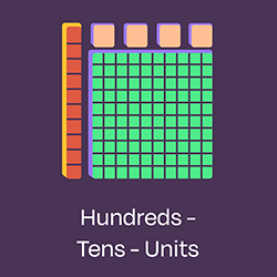 Pikado hundreds, tens and ones tool - interactive place-value manipulatives
