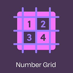 Pikado number grid - free customizable number grid for skip counting and hidden-number games